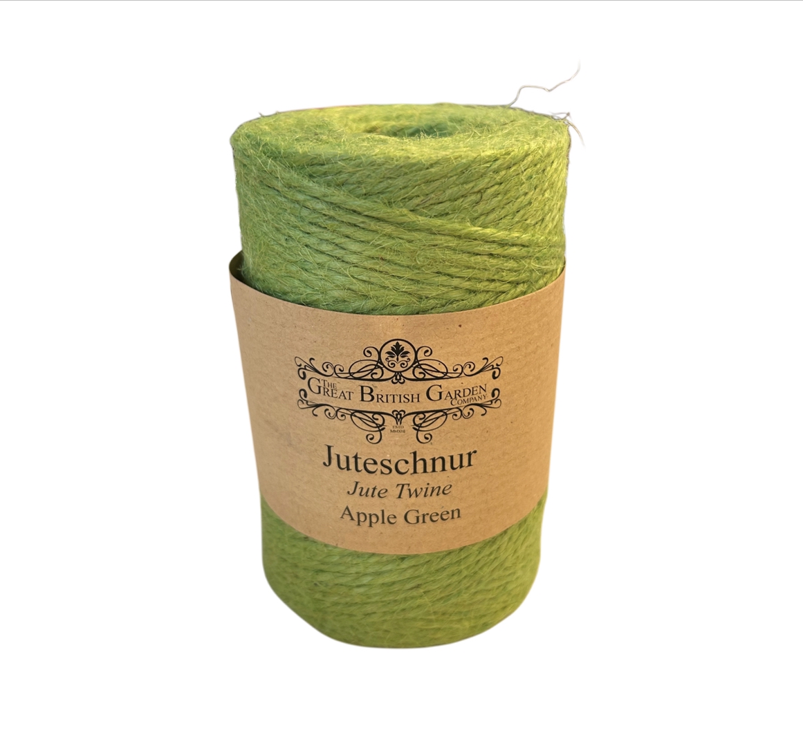 Great British Garden Co. JUTESCHNUR, Apfelgrün (3 mm / 100 m)