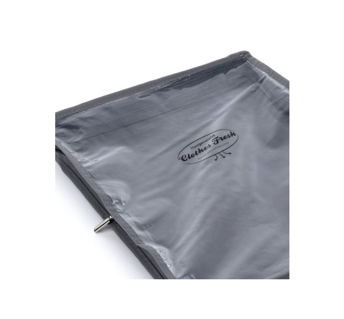 Hangerworld PROTECTIVE CLOTHES BAG Atmungsaktive Kleidungstasche  Pulli-Tasche, Grau 35 x 30cm