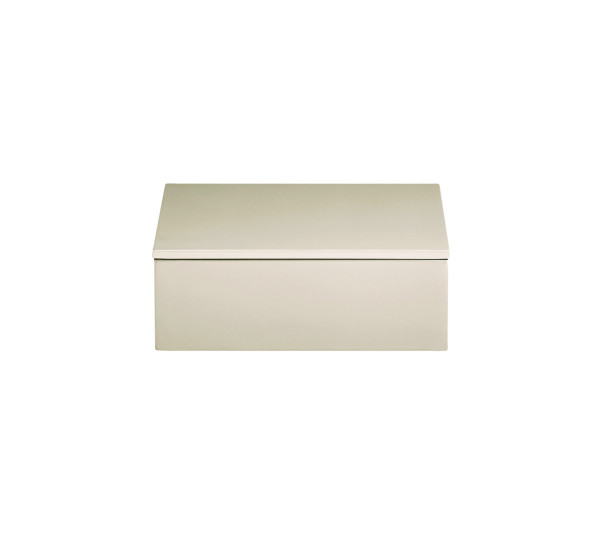 mojoo LUX BOX WITH LID Lackbox mit Deckel, latte/creme 19 x 19 x 7 cm