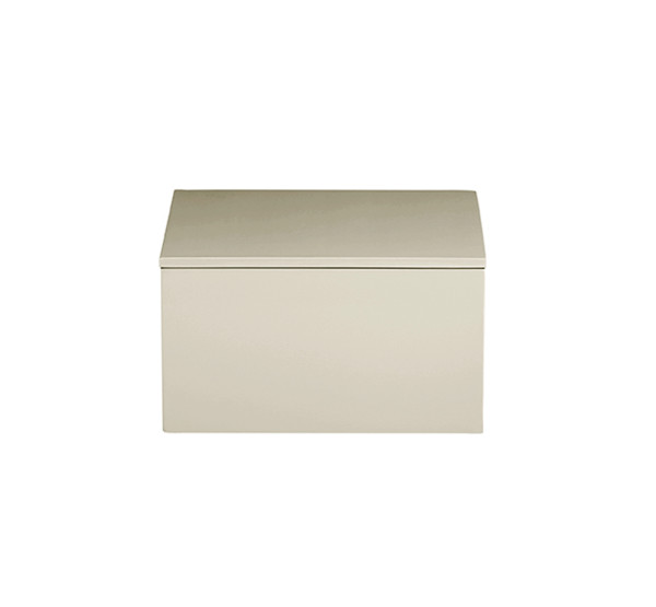 mojoo LUX BOX WITH LID Lackbox mit Deckel, latte/creme (19 x 19 x 10,5 cm)