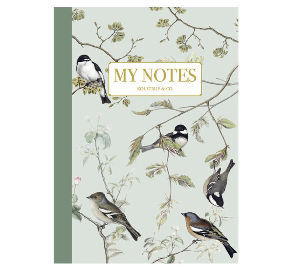 Koustrup & Co GARDEN BIRDS NOTEBOOK Gartenvogel Notizbuch