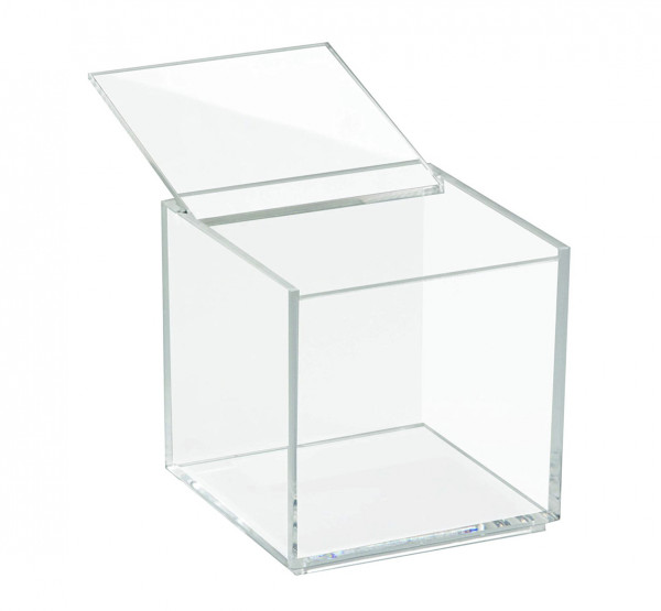 InterDesign CLARITY BOX 39600EU Aufbewahrungsbox mit Deckel 10,2 x 10,2 x  10,2 cm