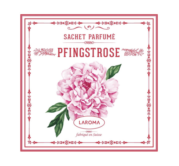 LAROMA Switzerland PEONY FRAGRANCE SACHET Pfingstrose Duftsachet