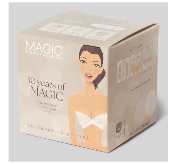 Magic Bodyfashion LUXURY LACE BOOB TAPE Spitzenlook-Brusttape Beige 35BTL 310
