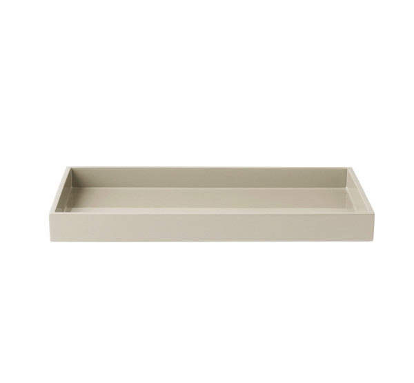 mojoo LUX MEDIUM TRAY Lacktablett, latte rechteckig 38 x 19 x 3,5 cm