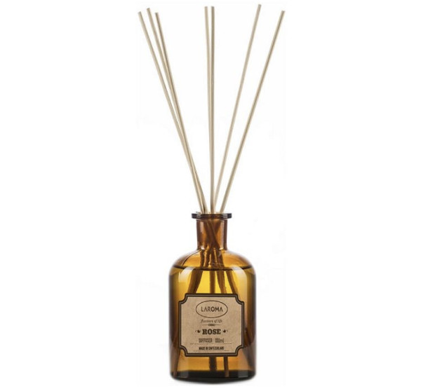 LAROMA Switzerland ROSE DIFFUSER Apotheker Kollektion Duftöl-Diffuser 100 ml Raumdiffuser 