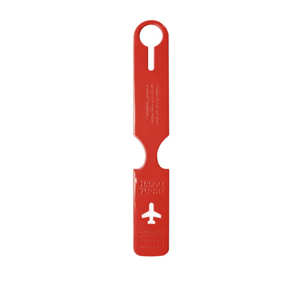Alife Design HAPPY FLIGHT PETIT LUGGAGE TAG Gepäckanhänger rot