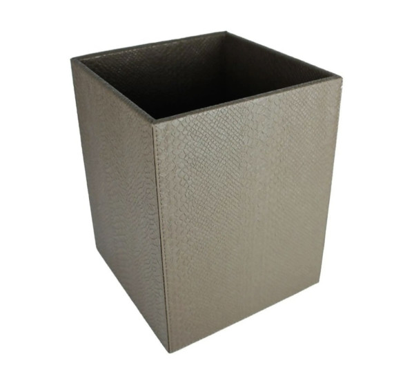 Signature Home Collection PYTHON WASTEPAPER BASKET Reptiloptik-Papierkorb, taupe