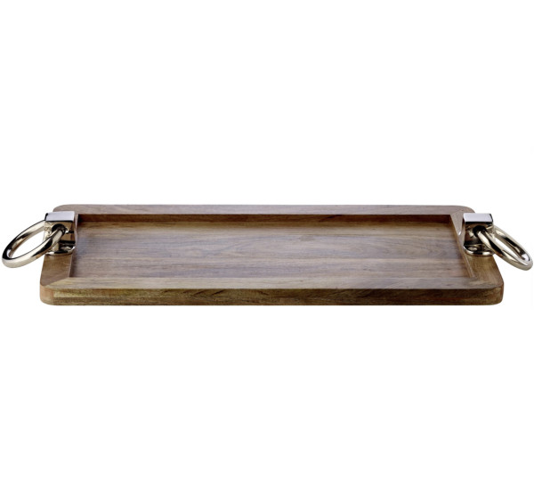 Edzard BOBBY MANGO WOOD TRAY Serviertablett, Mangoholz 60 x 22 cm