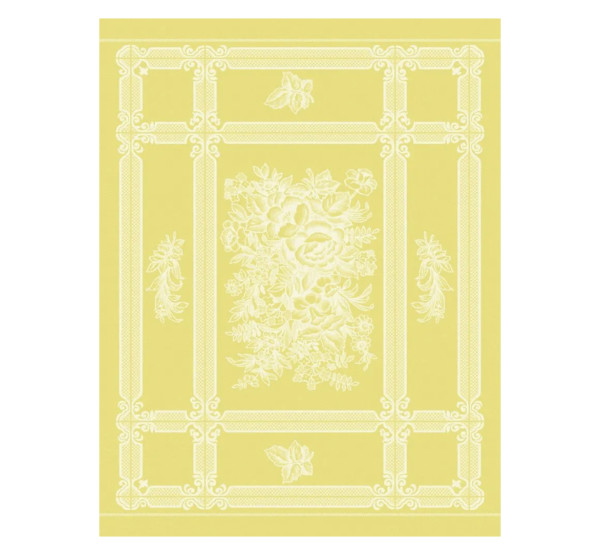 Ju-Lein NATALY LINEN KITCHEN TOWEL Leinen-Jacquard Geschirrtuch, Yellow