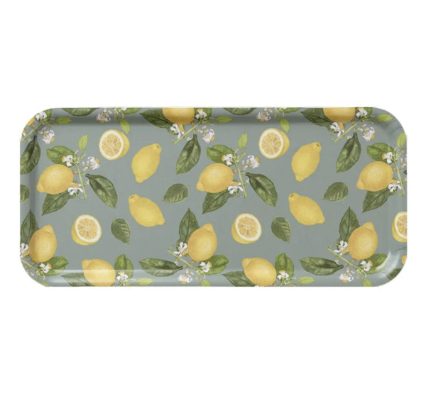 Koustrup & Co LEMONS SERVING TRAY Serviertablett, rechteckig 32 x 15 cm