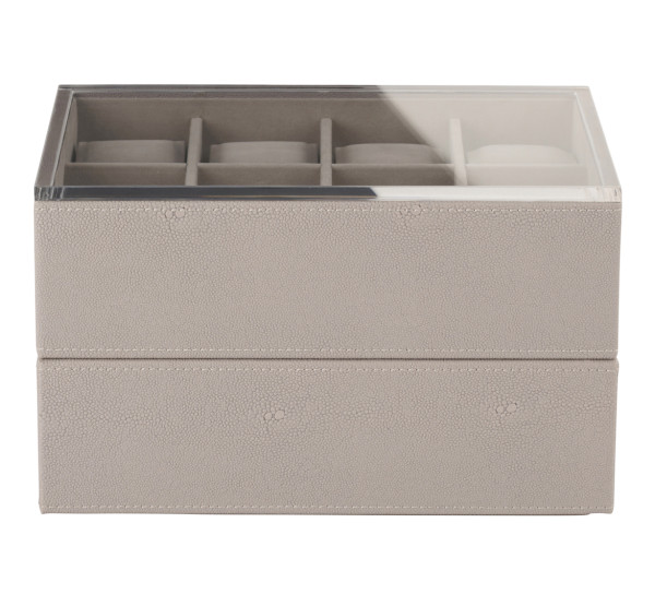 mojoo STING WATCH BOX Uhrenkasten 25 x 18,5 x 15 cm fawn hellbeige