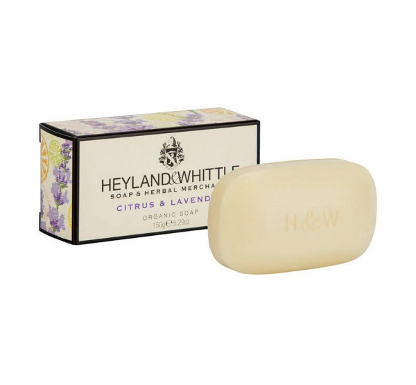 Heyland & Whittle CITRUS & LAVENDER BOXED ORGANIC SOAP BAR Seife in Geschenkbox