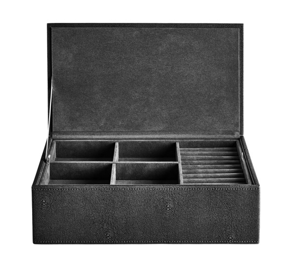 mojoo STING JEWELLERY BOX Schmuckkasten 33 x 19 x 10,5 cm black schwarz