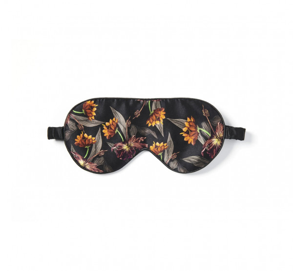 Fan Palm EYE MASK BLACK HIBISCUS Schlafmaske 