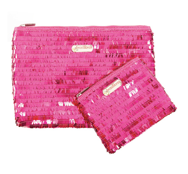 brasi brasi KULTUR PAILLETTE LONG Kulturbeutel Innentasche Clutch pink