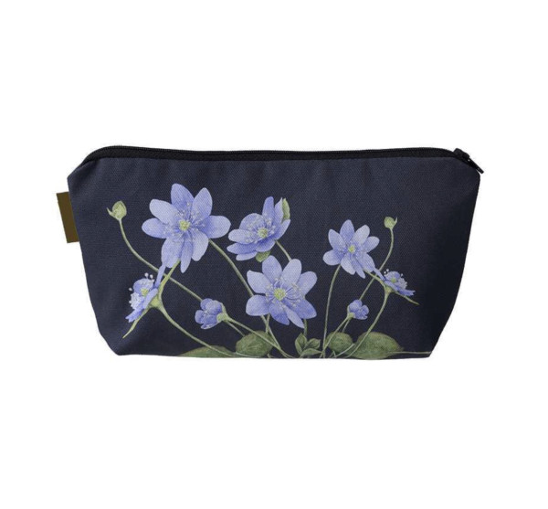 Koustrup & Co BLUE ANEMONE COSMETIC BAG Kosmetiktasche, Bio-Baumwolle