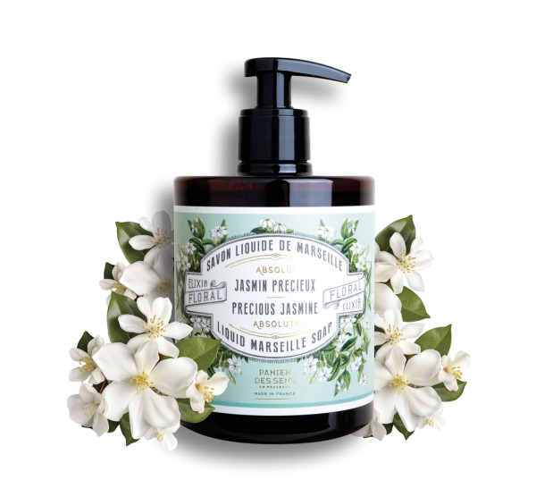 Panier des Sens PRECIOUS JASMINE LIQUID MARSEILLE SOAP Kostbarer Jasmin Flüssigseife 500ml