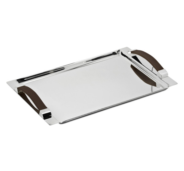 Edzard KAIRO TRAY Serviertablett, rechteckig, versilbert 41 x 24 cm