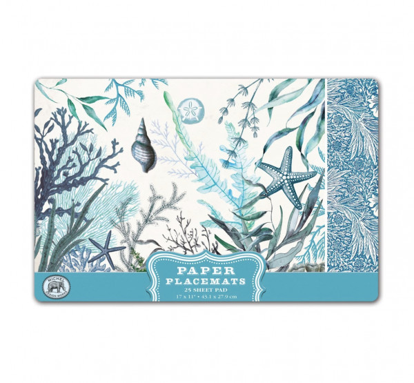 Michel Design Works Paper Placemats Platzsets OCEAN TIDE