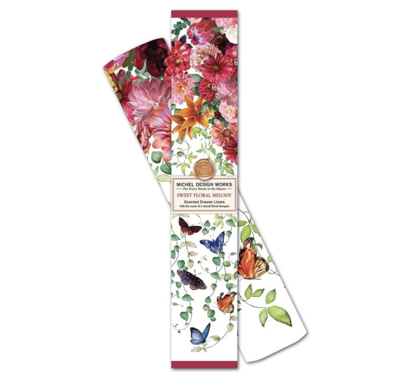 Michel Design Works SWEET FLORAL MELODY SCENTED DRAWER LINERS 