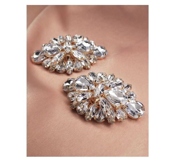 froufrouz EDDIE CRISTAL SHOE CLIPS, Schuhclips, Paar