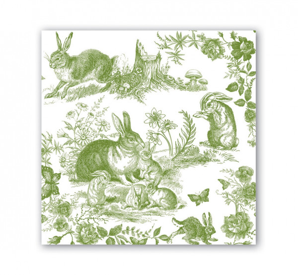 Michel Design Works BUNNY TOILE Servietten