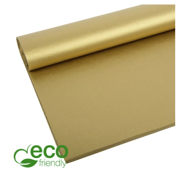 FSC TISSUE PAPER Umweltfreundliches Seidenpapier, 50 x 70 cm Gold, gerollt