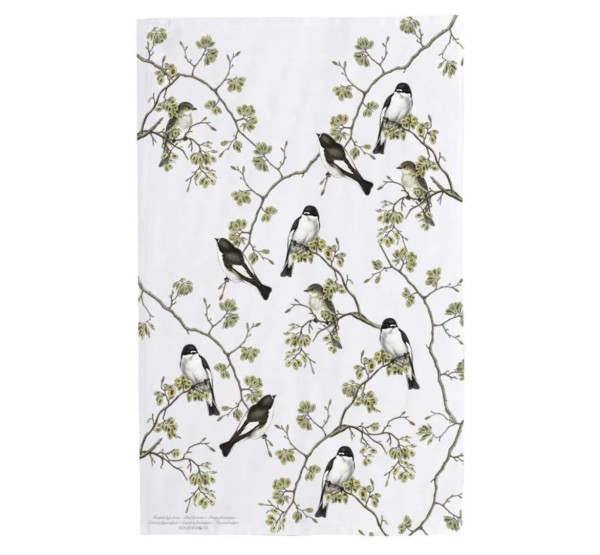 Koustrup & Co PIED FLYCATCHER KITCHEN TOWEL Geschirrtuch, Bio-Baumwolle