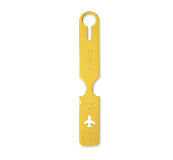Alife Design HAPPY FLIGHT PETIT LUGGAGE TAG Gepäckanhänger gelb