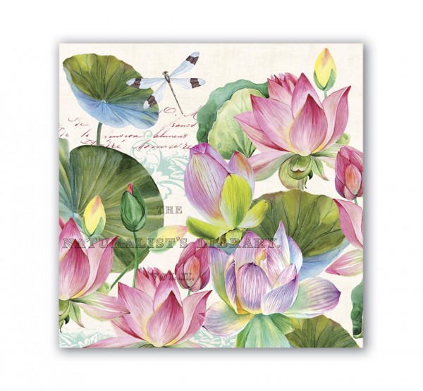 Michel Design Works WATER LILIES LUNCHEON NAPKINS Servietten