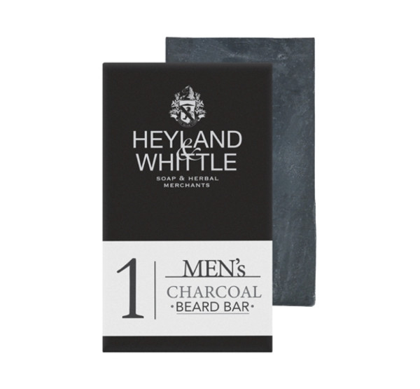Heyland & Whittle MEN'S CHARCOAL BEARD BAR Barthaar-Seife, 130 g