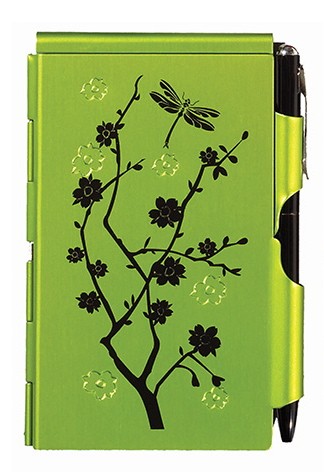 Troika LIME BLOSSOM Flip Notes® Notizblock mit Metalletui