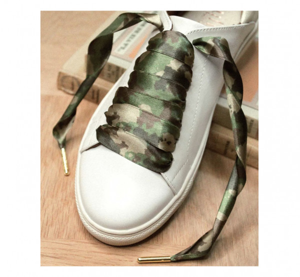 froufrouz CAMOUFLAGE SHOELACES, Satin-Schnürsenkel, Paar