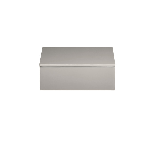 mojoo LUX BOX WITH LID Lackbox mit Deckel, fawn/hellbeige 19 x 19 x 7 cm