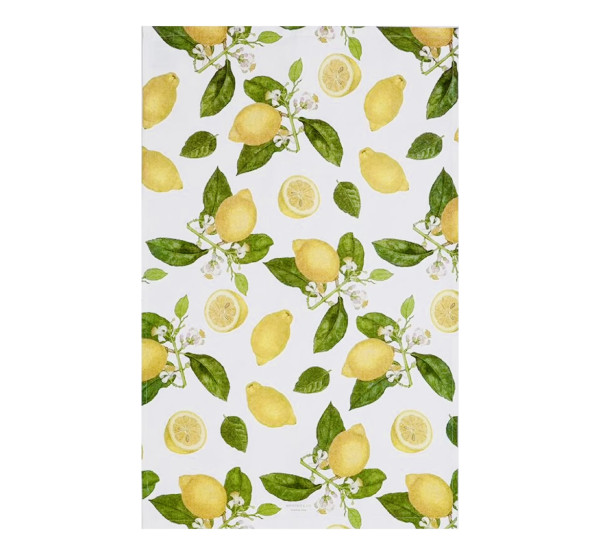 Koustrup & Co LEMONS KITCHEN TOWEL Geschirrtuch, Bio-Baumwolle