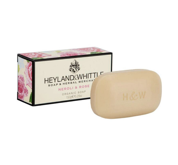 Heyland & Whittle NEROLI & ROSE BOXED ORGANIC SOAP BAR Seife in Geschenkbox
