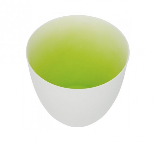 Gift Company Porzellan-Windlicht WHITE grün