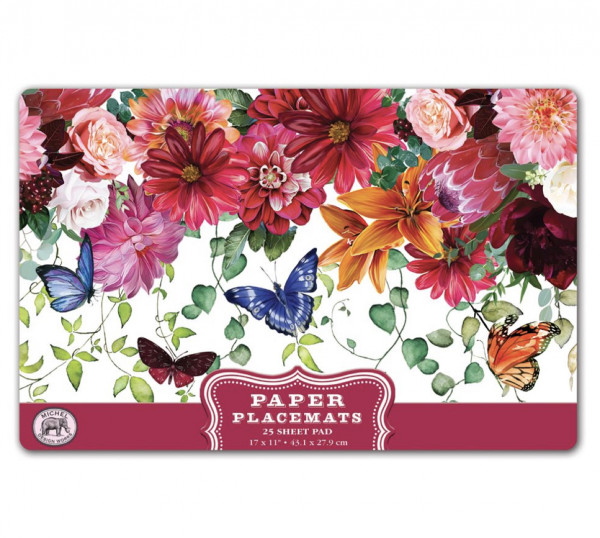 Michel Design Works Paper Placemats Platzsets SWEET FLORAL MELODY