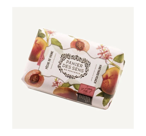 Panier des Sens VINE PEACH SOAP Weinberg-Pfirsich Seife für Hände und Körper 200g